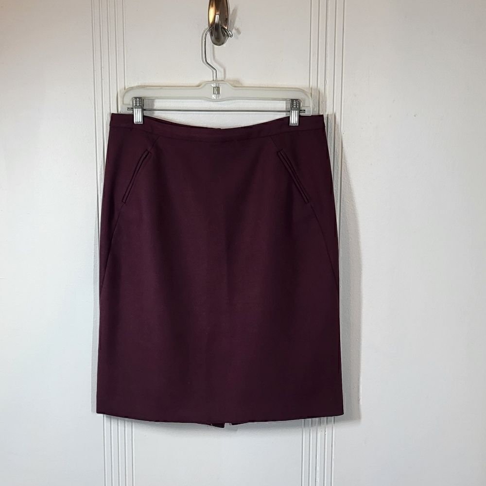 Ann Taylor Loft Maroon Colored Skirt